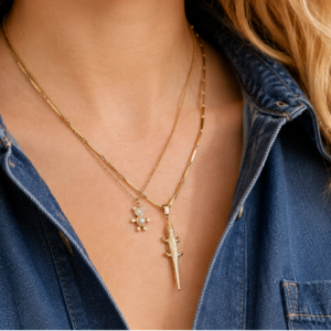Ketting bedel croco